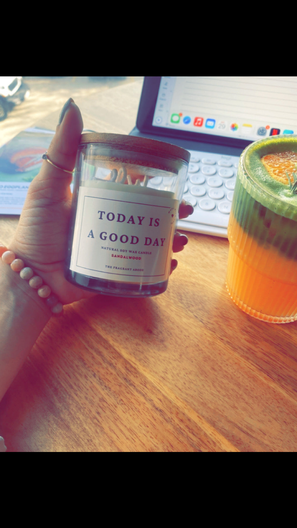 Sandalwood Scented Candle - Calming & Soothing | Perfect for Relaxation